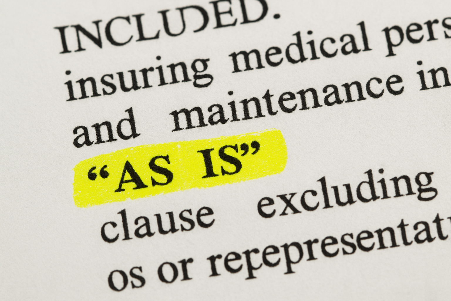 Alabama As Is Bill of Sale