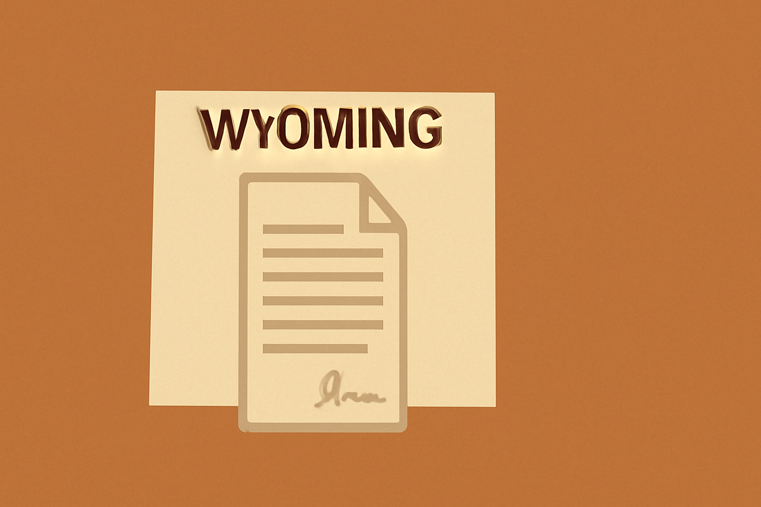 Wyoming Bill of Sale Form