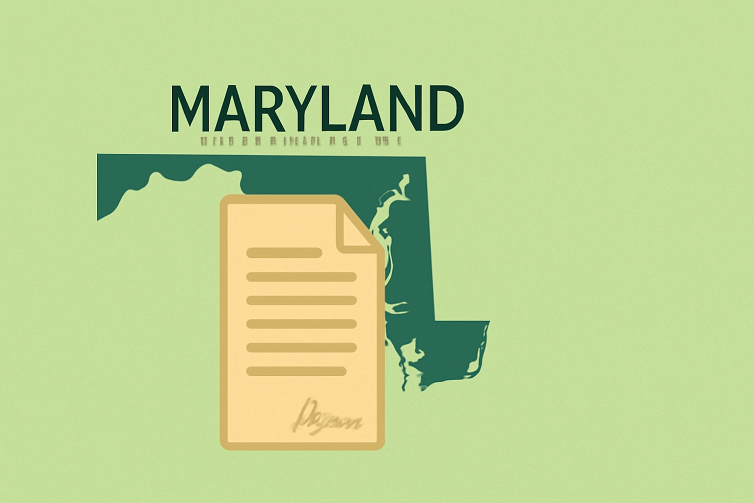 Maryland Bill of Sale Form