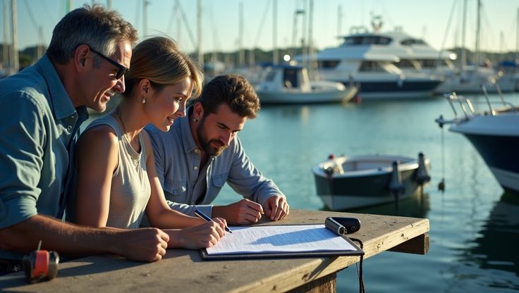signing a boat lease agreement
